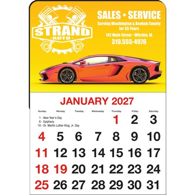 Stick-A-Pad™ Calendar with Magnet Top - Full-Color