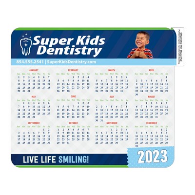 Hard Surface Ultra Thin Mouse Pad | Rectangle | 9" x 10 1/2" | Repositionable