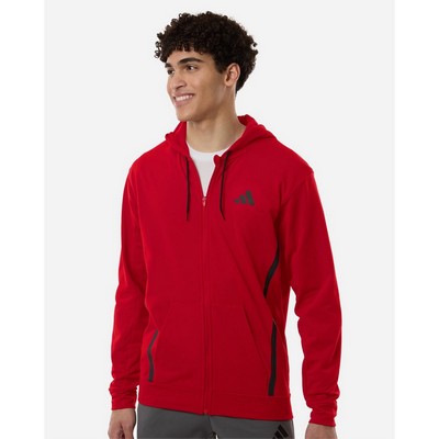 Adidas Men's Game & Go Fleece Full-Zip Hooded Sweatshirt - AT208