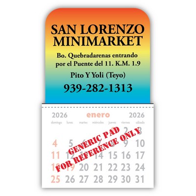 Kwik Stik Horizon 13 Month Smooth Vinyl Spanish Calendar