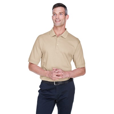 Devon and Jones Men's Solid Perfect Pima Interlock Polo