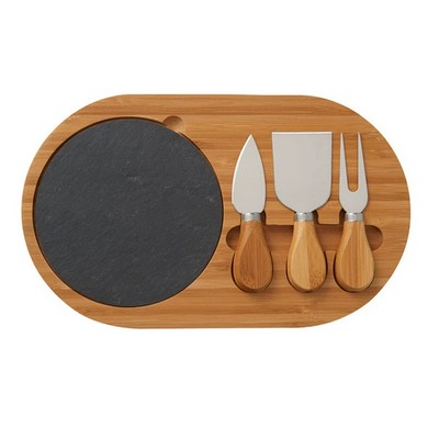 Cheese Board Set Kitchen Cutting With Knife And Fork