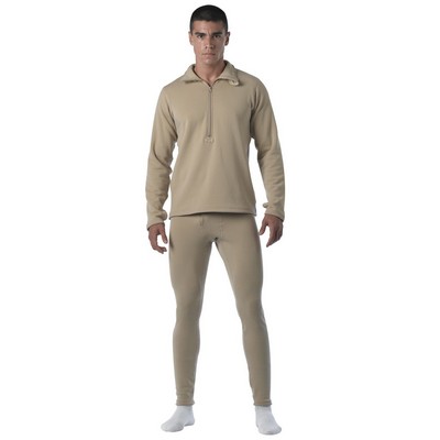 Desert Sand Military E.C.W.C.S Generation III Mid-Weight Thermal Top (2XL)
