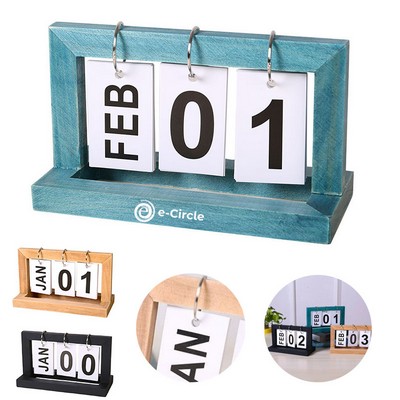 Wooden Desk Calendar